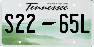 TN license plate S2265L