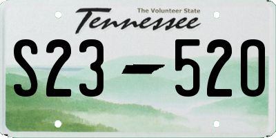 TN license plate S2352O