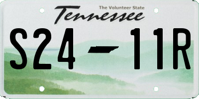 TN license plate S2411R