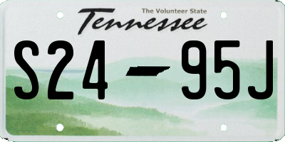 TN license plate S2495J