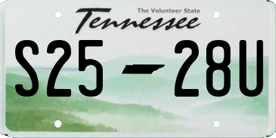 TN license plate S2528U