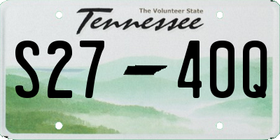 TN license plate S2740Q