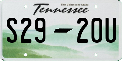 TN license plate S2920U