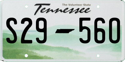 TN license plate S2956O