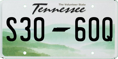 TN license plate S3060Q