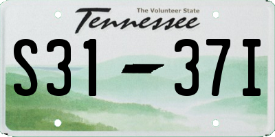 TN license plate S3137I