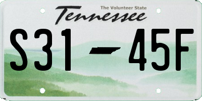 TN license plate S3145F