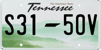TN license plate S3150V