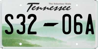 TN license plate S3206A