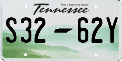 TN license plate S3262Y