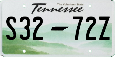 TN license plate S3272Z