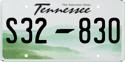 TN license plate S3283O