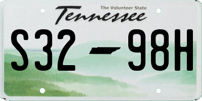 TN license plate S3298H