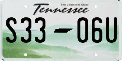 TN license plate S3306U
