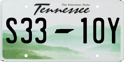 TN license plate S3310Y