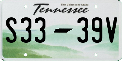 TN license plate S3339V
