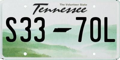 TN license plate S3370L