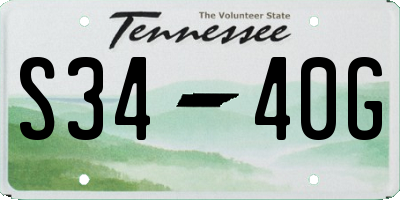 TN license plate S3440G