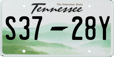 TN license plate S3728Y