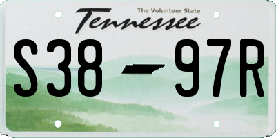 TN license plate S3897R