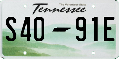 TN license plate S4091E