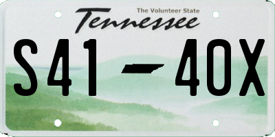 TN license plate S4140X
