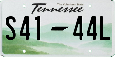 TN license plate S4144L