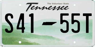 TN license plate S4155T