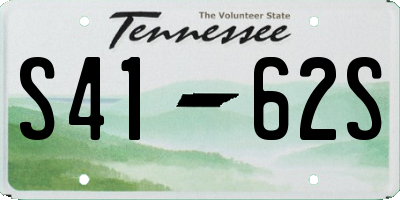TN license plate S4162S