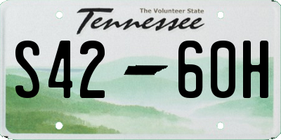 TN license plate S4260H