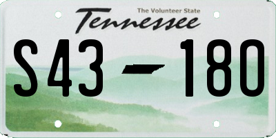 TN license plate S4318O