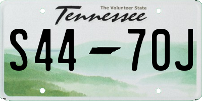 TN license plate S4470J
