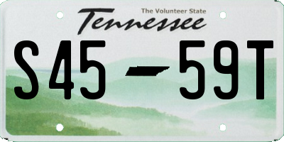 TN license plate S4559T