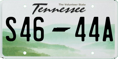 TN license plate S4644A