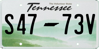 TN license plate S4773V