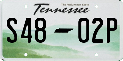 TN license plate S4802P