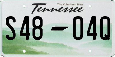 TN license plate S4804Q