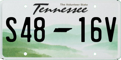 TN license plate S4816V