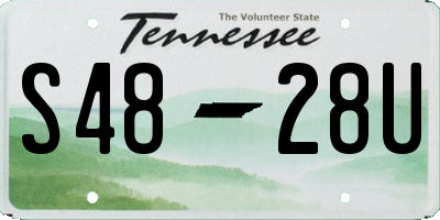 TN license plate S4828U