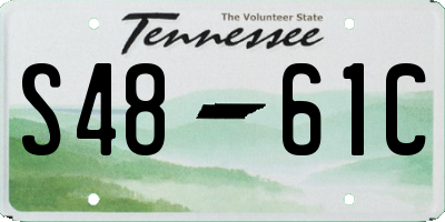 TN license plate S4861C