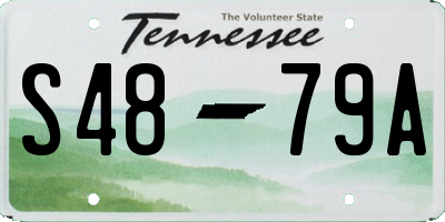 TN license plate S4879A