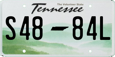 TN license plate S4884L