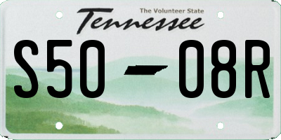 TN license plate S5008R