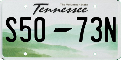 TN license plate S5073N