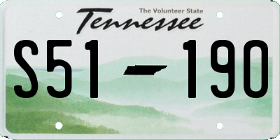 TN license plate S5119O