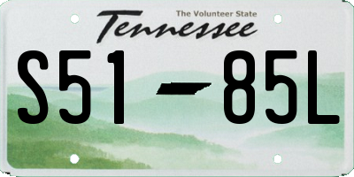 TN license plate S5185L