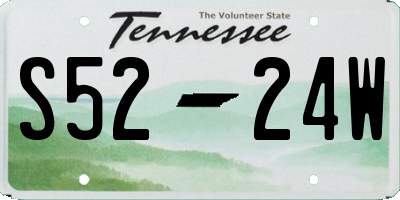 TN license plate S5224W