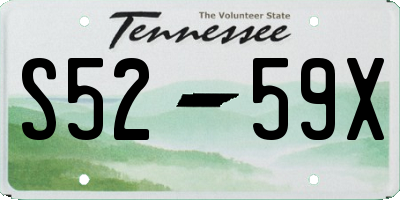 TN license plate S5259X
