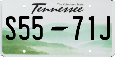 TN license plate S5571J
