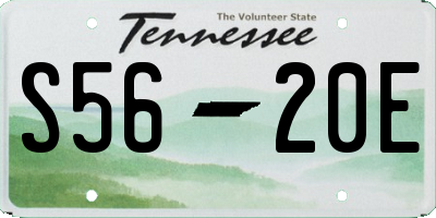 TN license plate S5620E